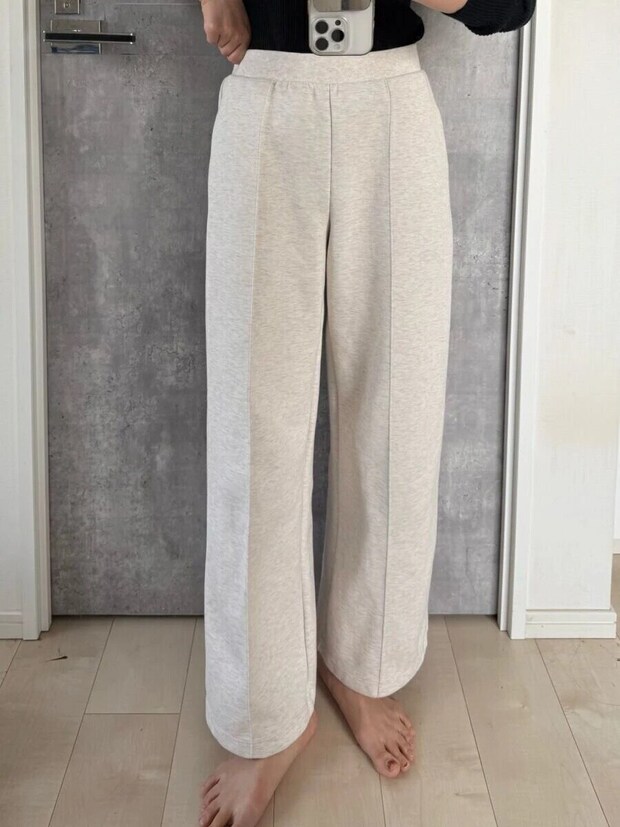 2026春ユニクロスウェットストレートパンツ／30 NATURAL