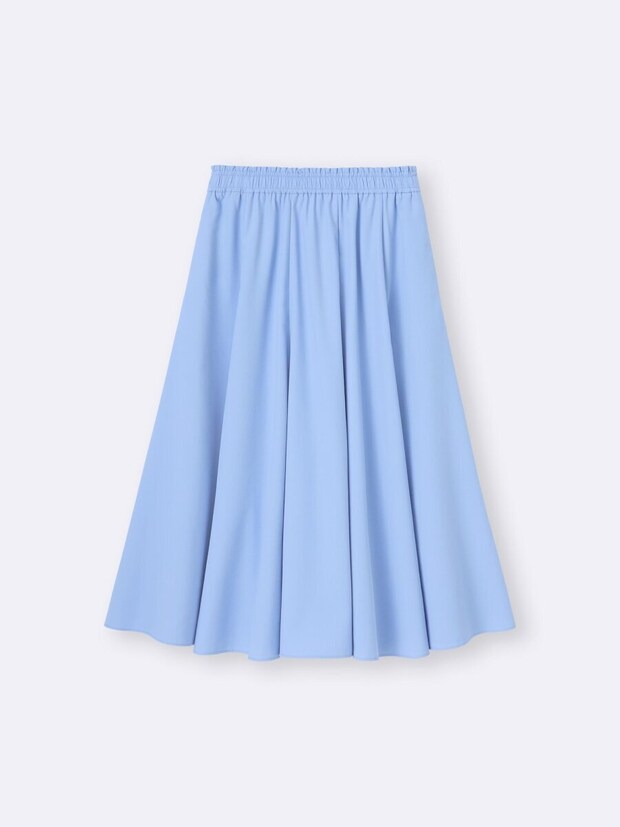 2026gu春女性おすすめセットアップサーキュラーミディスカート