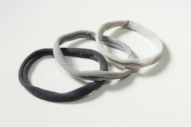 セリアのジャージヘアゴムはモノトーンの3本セット