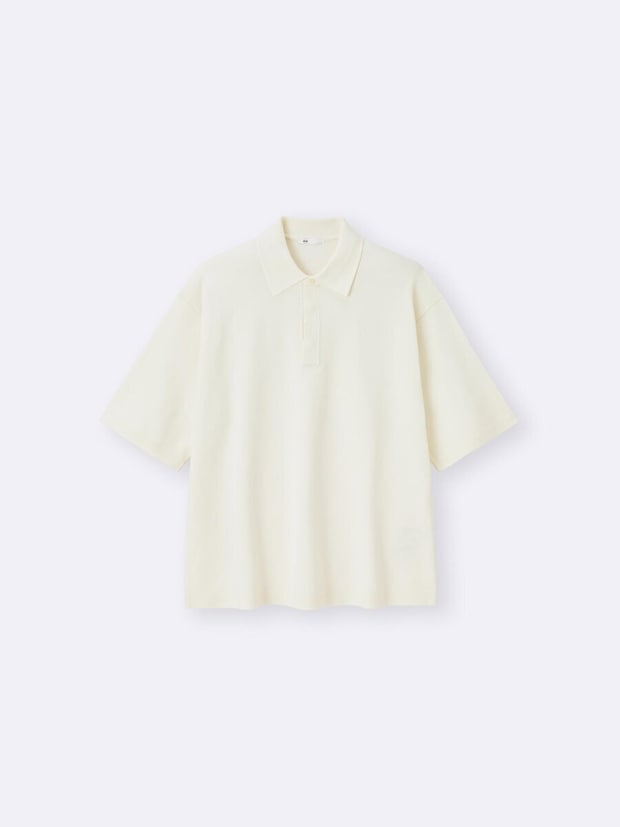 2026gu春大人女性おすすめウォッシャブルニットポロシャツ