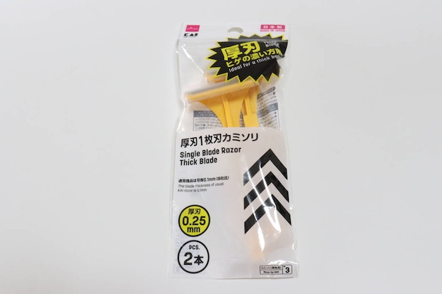 厚刃1枚刃カミソリ　パッケージ