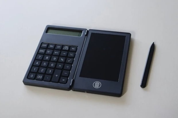 ダイソー　ELECTRONIC MEMO PAD＋ CALCULATOR 12DIGITS　電卓　メモパッド