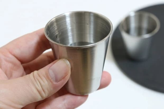 ダイソー ステンレスコップ(2個、70mL、ポーチ付) 使用例 ダイソー ステンレスコップ(2個、70mL、ポーチ付) 使用例