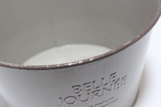 ダイソーのフレンチ風アイアンポット（浅型）の塗装