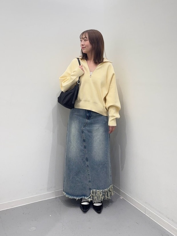 2026春大人女性おすすめイエローデニムコーデ