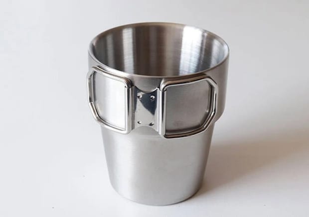 ダイソー　スタッキングできる2重ステンレスカップ（300ml）　収納