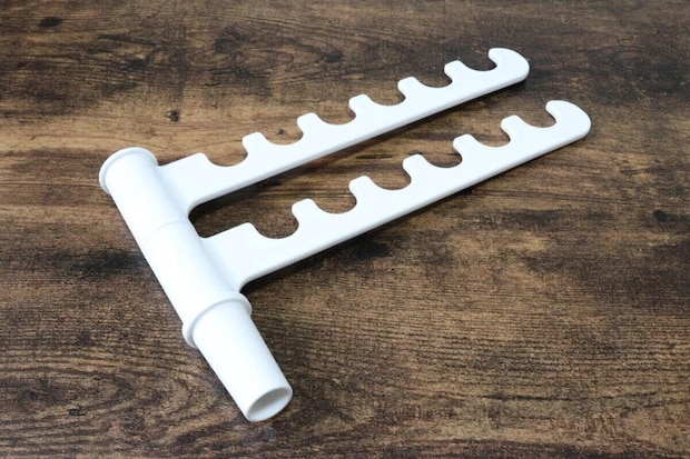 ダイソー シャワーフック用物干しハンガー(ツイン) ダイソー シャワーフック用物干しハンガー(ツイン)