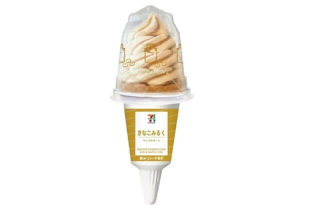 セブンイレブン pique cafe クレープアイス セブンイレブンのセブンプレミアム ワッフルコーン きなこみるくのパッケージ