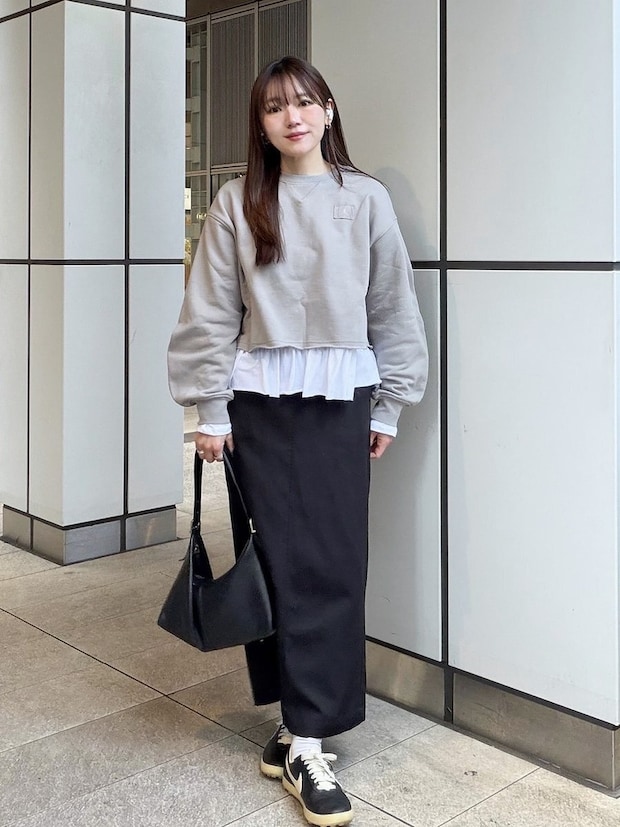 グレースウェット スカート コーデ グレースウェットとスカートのコーデ4