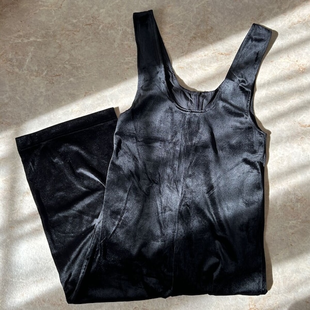 cocaベロアオールインワン cocaベロアオールインワン BLACK