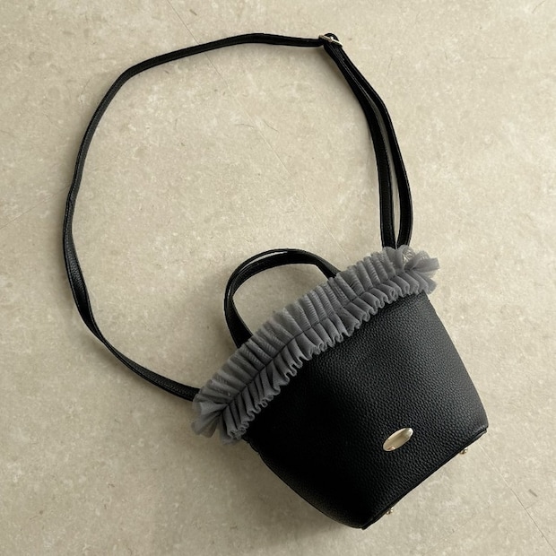 しまむら チュールハンドバッグ(yuna) しまむらのチュールハンドバッグ(yuna)