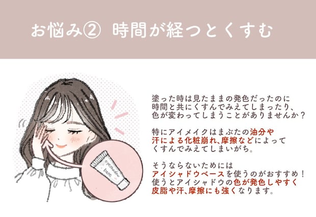 アイシャドウベースを仕込む アイシャドウベースを仕込む