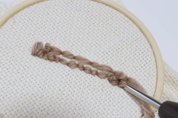 ダイソー パンチニードル(替針3種セット) ダイソーのパンチニードル(替針3種セット)の使用例