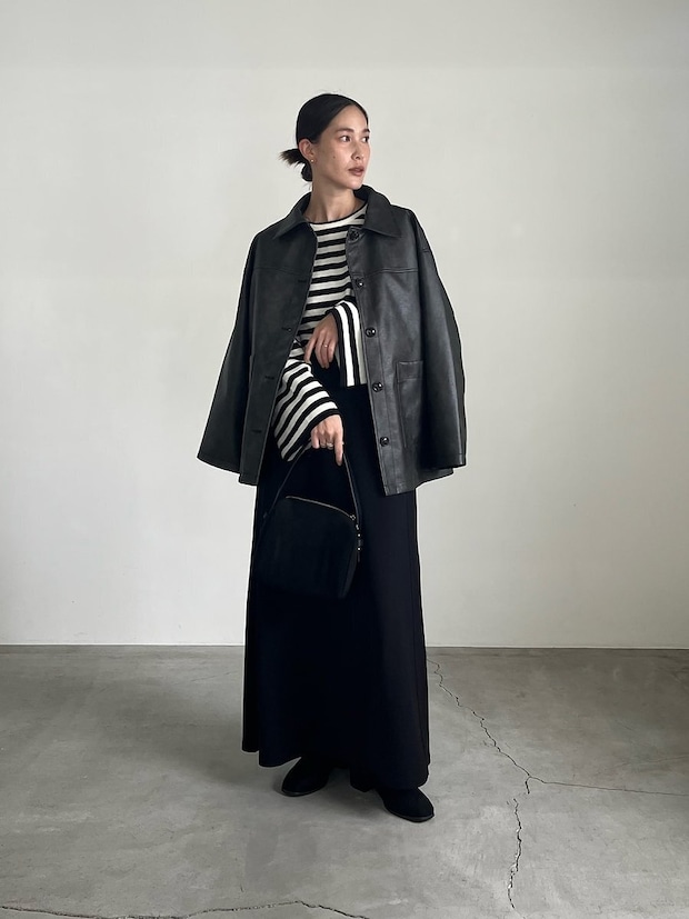 レザージャケット コーデ レザージャケットコーデ3