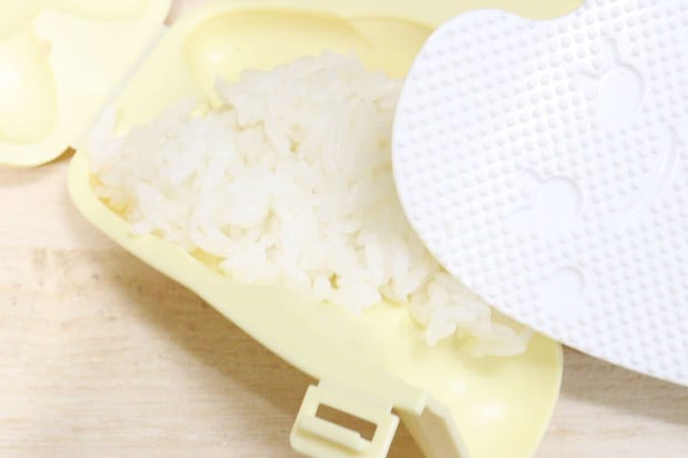 ダイソーのデコかわ　ごはん de おすわり わんにゃんの使用例