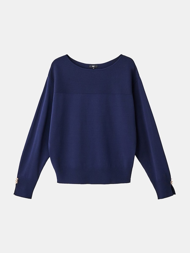 PLSTのUVカットレーヨンブレンドドルマンスリーブセーター