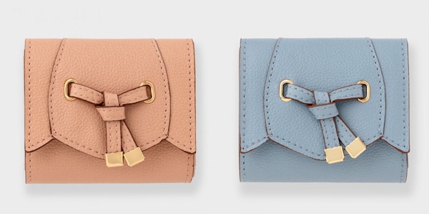 VIS フラワーカット財布ミニ