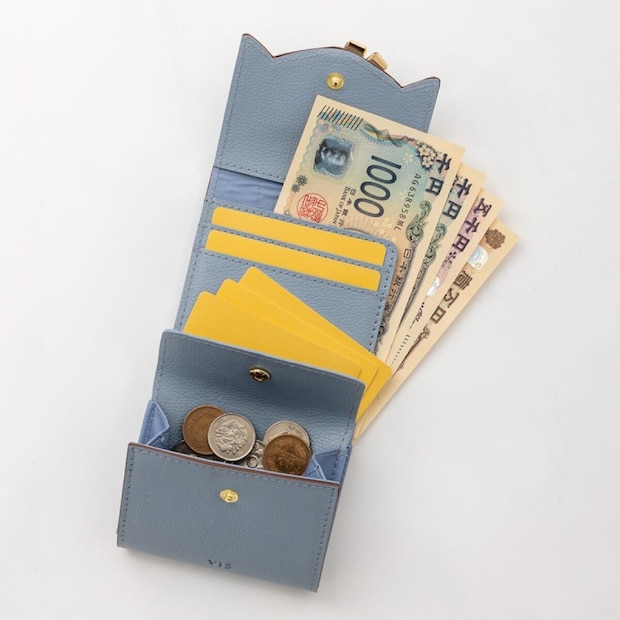 VIS フラワーカット財布ミニオープン時