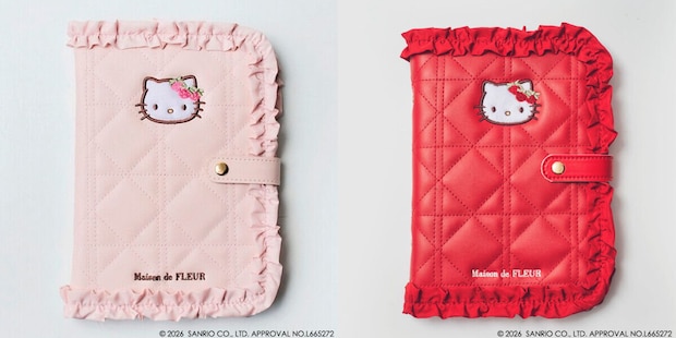 Maison de FLEUR×HELLO KITTY いちごマルチケースBOOK