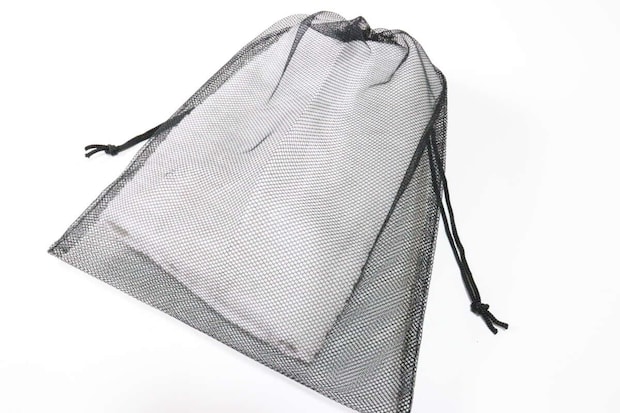 メッシュ巾着バッグ サイズ感 メッシュ巾着バッグ サイズ感