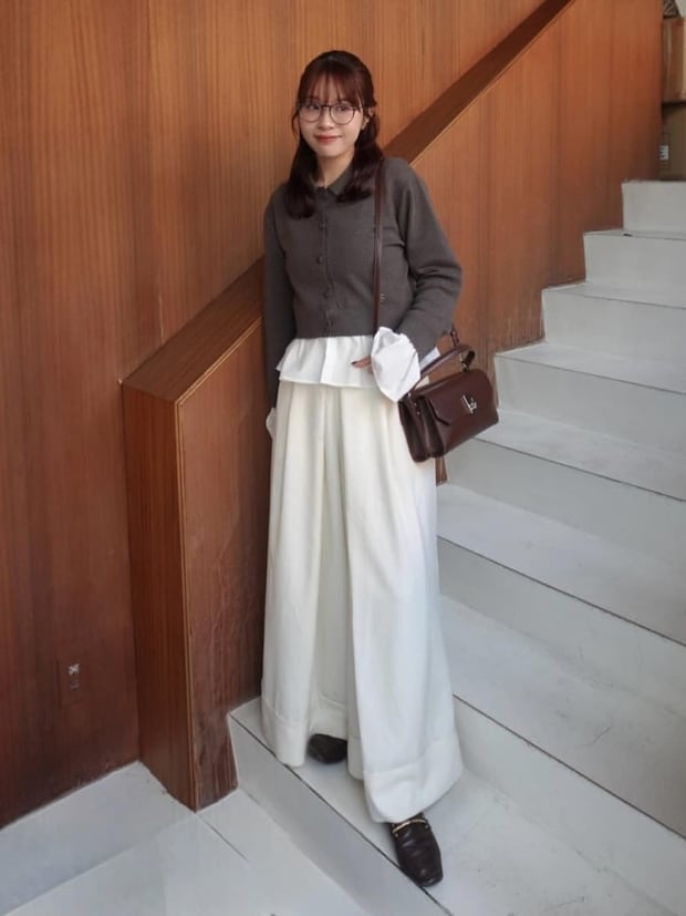 カーディガンコーデ3