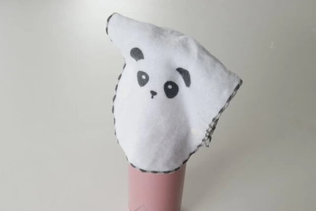 ダイソー カブセルハンカチ パンダ 使用例 水筒 ダイソー カブセルハンカチ パンダ 使用例 水筒