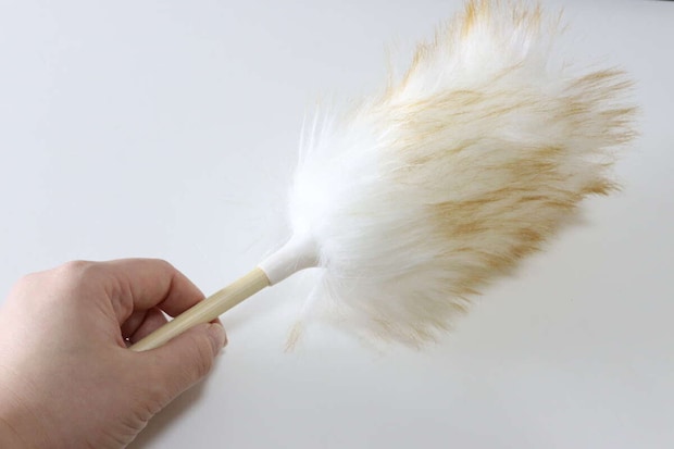 ふわふわダスター 竹ハンドル　サイズ感