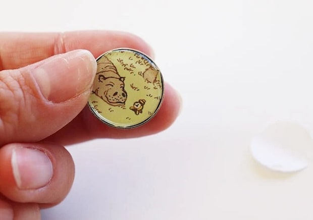 ダイソー　オリジナル　ピンズ・キット（21.5mm）　仕上がり