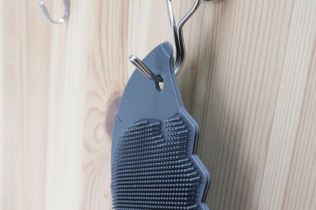 シリコーンキッチンブラシ（ハリネズミ、モノトーン）　フック穴