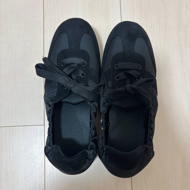 GUギャザーバレエスニーカー GUギャザーバレエスニーカー BLACK