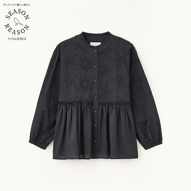 しまむらの刺しゅう使いブラウス（SEASON REASON）