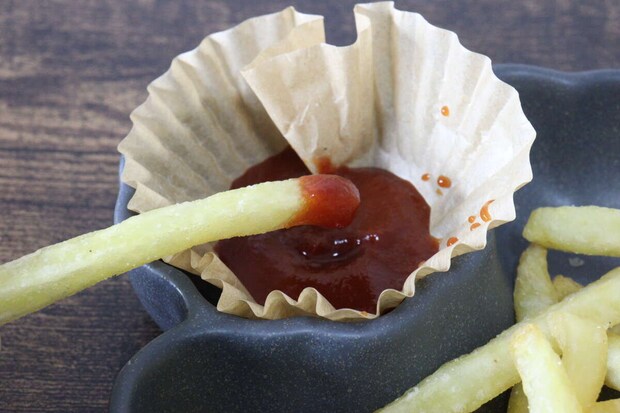 ダイソーの深皿仕切り皿の使用例