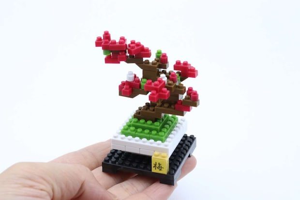 ダイソーのプチブロック（梅）の完成形