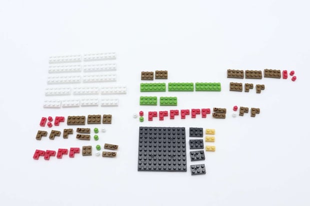 ダイソー プチブロック(梅) ダイソーのプチブロック(梅)のパーツ