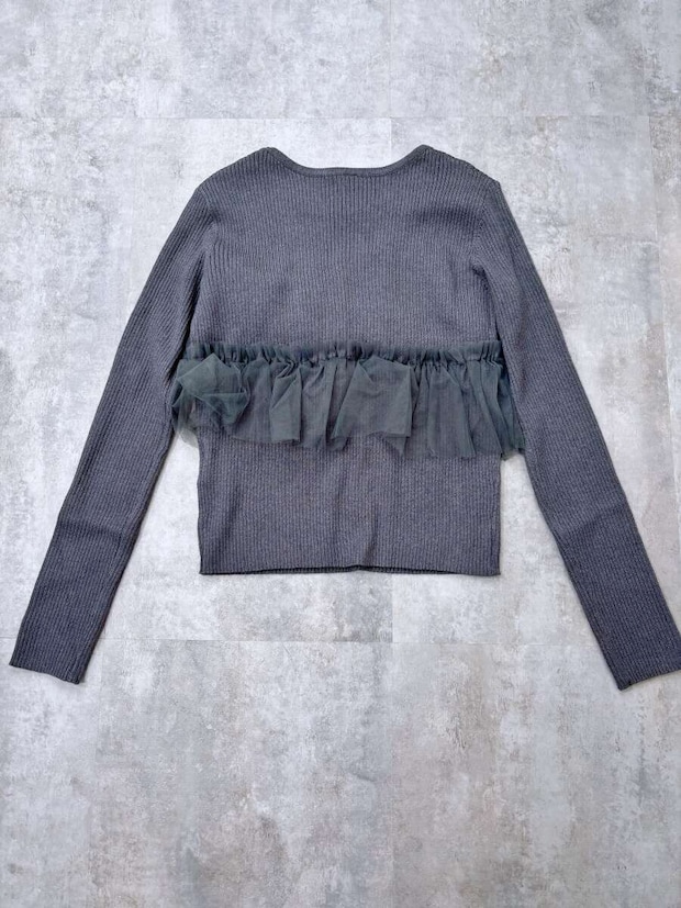 cocaチュールドッキングリブニット cocaチュールドッキングリブニット 背面