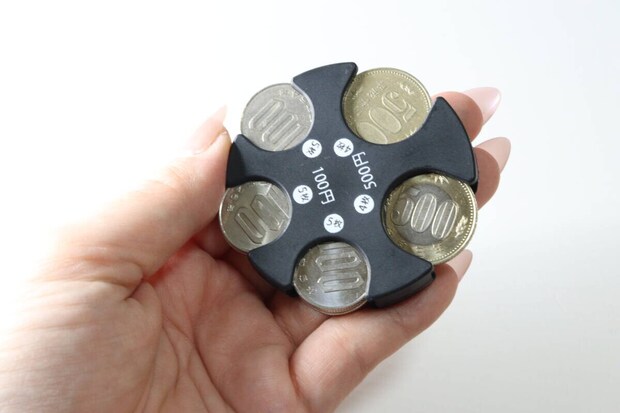 セリア　コインホルダー 100／500　収納例　収納可能額