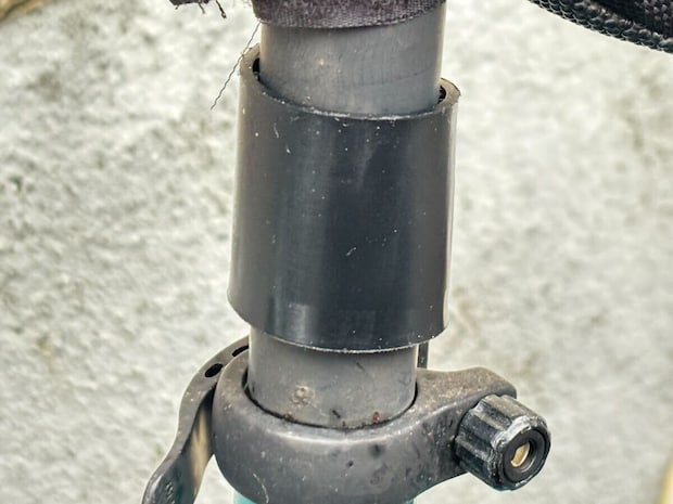 ダイソーのワイヤーロックの取り付け方