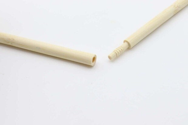 ダイソーつなげて使える竹丸箸110円個包装くるくる回す