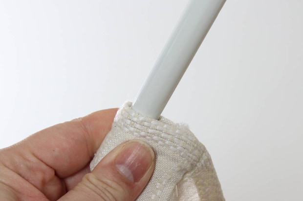 ナチュラルドビーカーテン（インド綿混、チェック）　使用方法