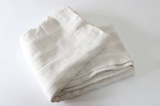 ナチュラルドビーカーテン（インド綿混、チェック）