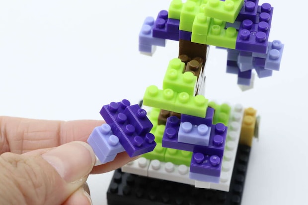 プチブロック(藤) 組み立て プチブロック(藤) 組み立て