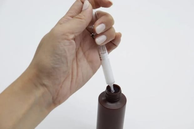 ダイソー　シリンジタイプ化粧容器（大、2個）　詰め替え方