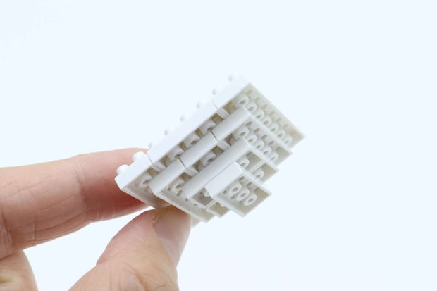 ダイソーのプチブロック 紅葉の組み立て1