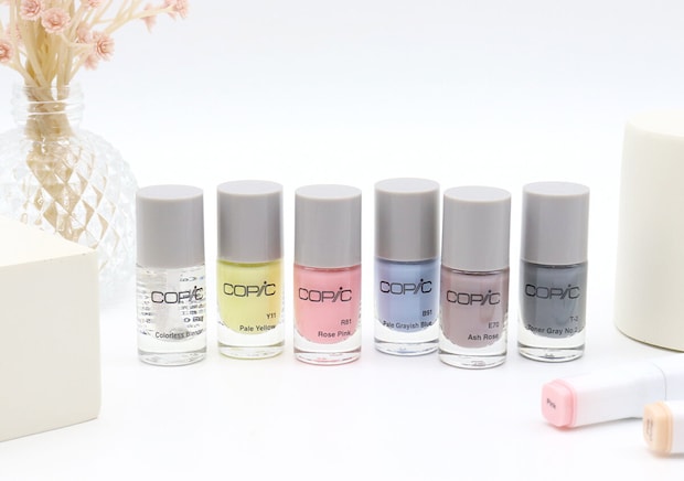 宝島社ムック付録のCOPIC（コピック）ネイルカラー6本セット2