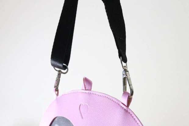 ハートうちわカバー（アソート3）　ストラップ装着