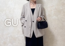 GU「ジャケット」ラクなのにきちんと見え♡ヒップカバーも叶う高見えシルエットで春コーデ3選