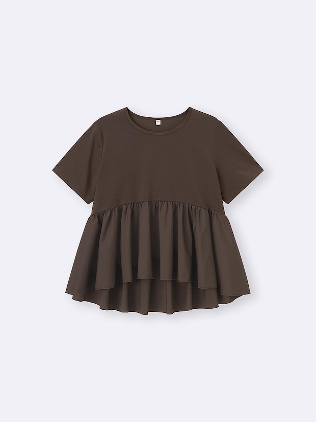 GU 布帛コンビネーションT GUの布帛コンビネーションT