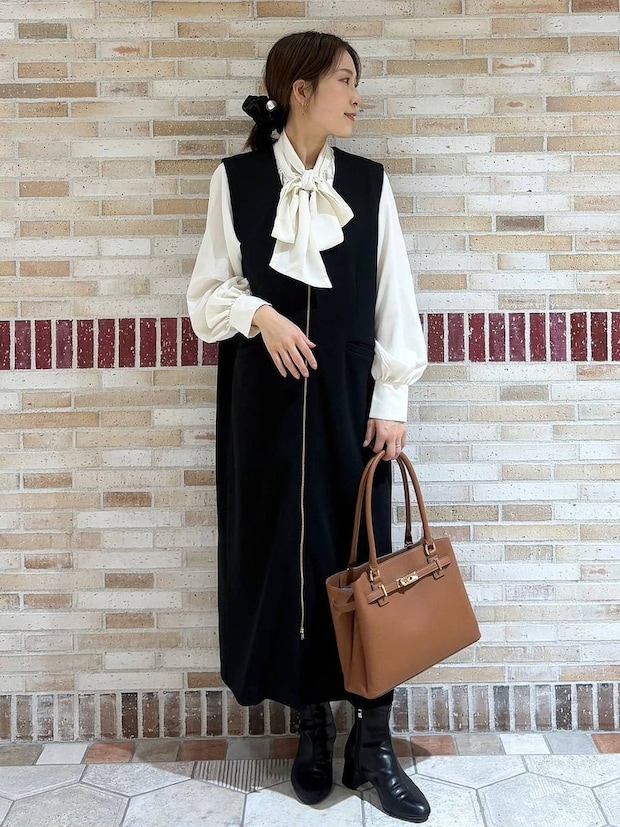 白ブラウス コーデ 白ブラウスコーデ4