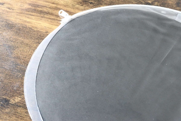 ダイソーの韓国うちわ対応ケースのクリア面