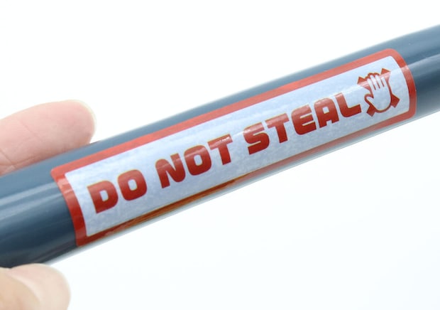 ダイソーの傘デコレーションシール（めじるし1）の使用例